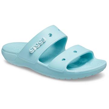 Chanclas Crocs Classic Sandal Hombre Aqua | Mexico 1292KORI